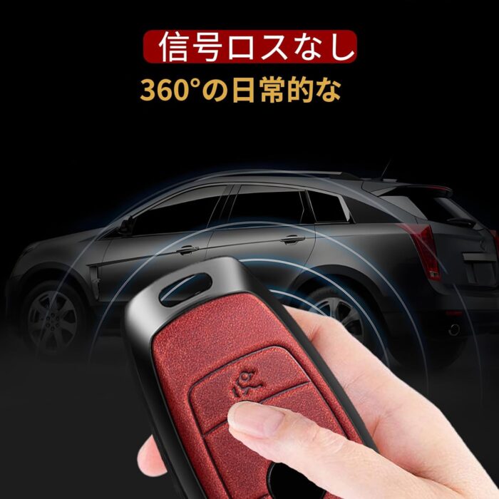 キーフォブカバー レザーカーキーホルダー 互換性 A B C E G Sクラス E300 E400 E43 W213 - 画像 (5)