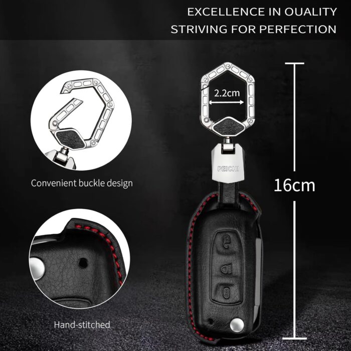 PEICHI Key Cover Compitable for Tata Tigor,Nexon,Punch,Hexa,Altroz,Zest,Bolt,Safari,Storme,Hexa 3 Button - Image 4