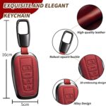 Car Key Fob Cover Leather Compatible with RAV4 Camry Avalon C-HR Corolla GT86 Key Case Protector - Image 4