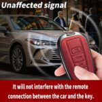 Car Key Fob Cover Leather Compatible with RAV4 Camry Avalon C-HR Corolla GT86 Key Case Protector - Image 3