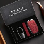 Car Key Fob Cover Leather Compatible with RAV4 Camry Avalon C-HR Corolla GT86 Key Case Protector - Image 7