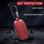 Car Key Fob Cover Leather Compatible with RAV4 Camry Avalon C-HR Corolla GT86 Key Case Protector - Image 6